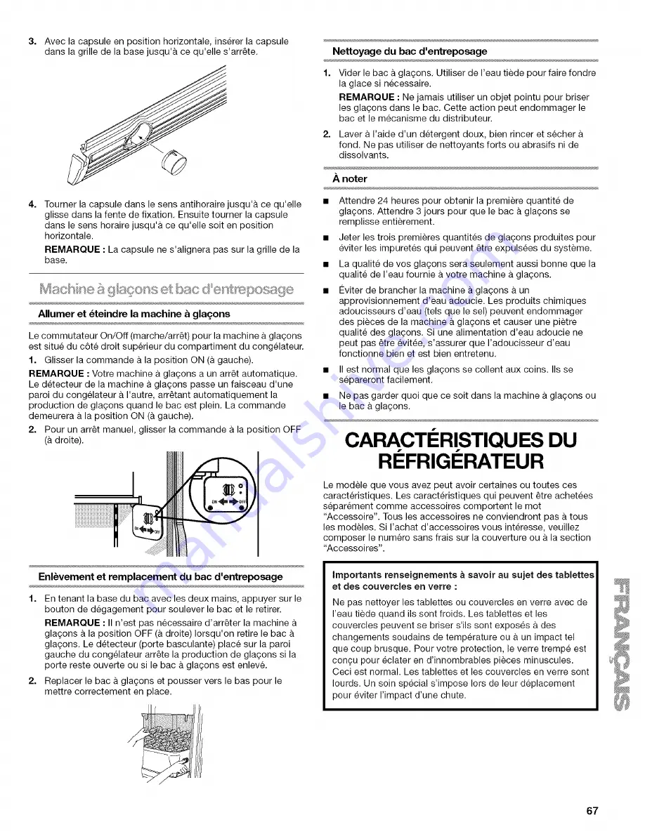 Kenmore 10657062603 Use & Care Manual Download Page 67