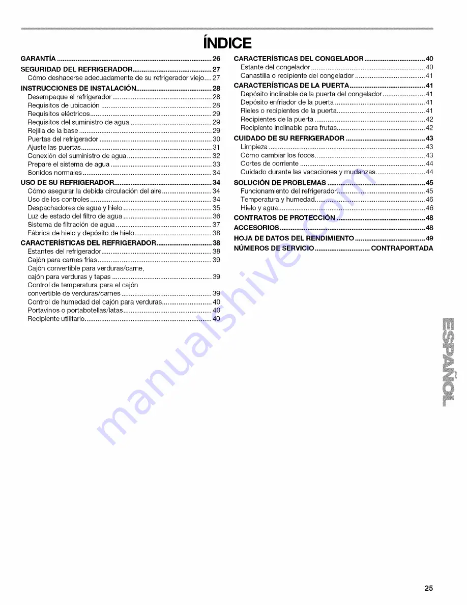 Kenmore 10658022801 Use & Care Manual Download Page 25