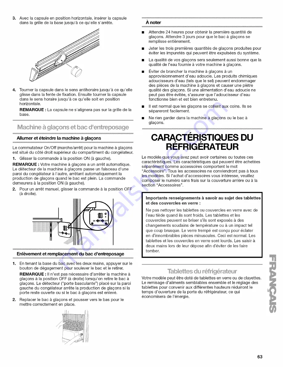 Kenmore 10658022801 Use & Care Manual Download Page 63