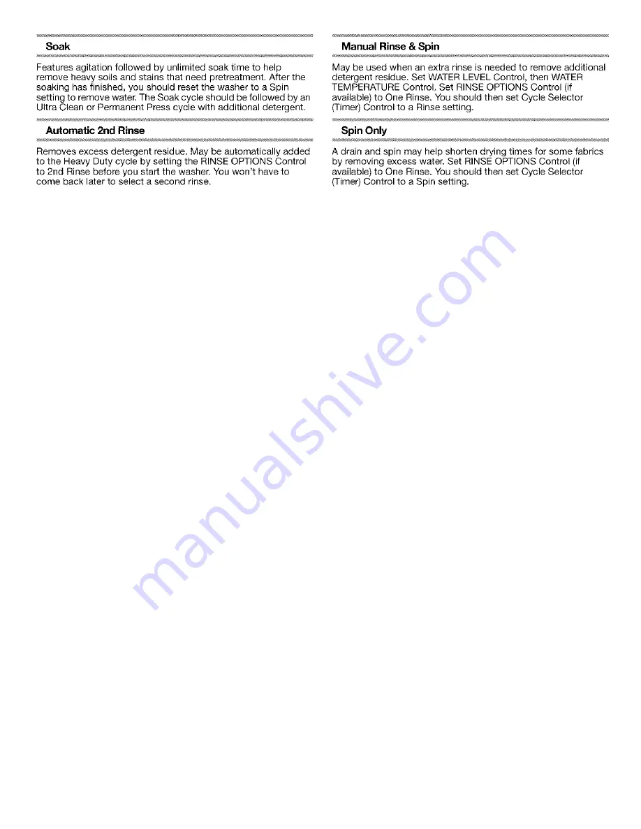 Kenmore 110.1421 Series Owner'S Manual Download Page 2