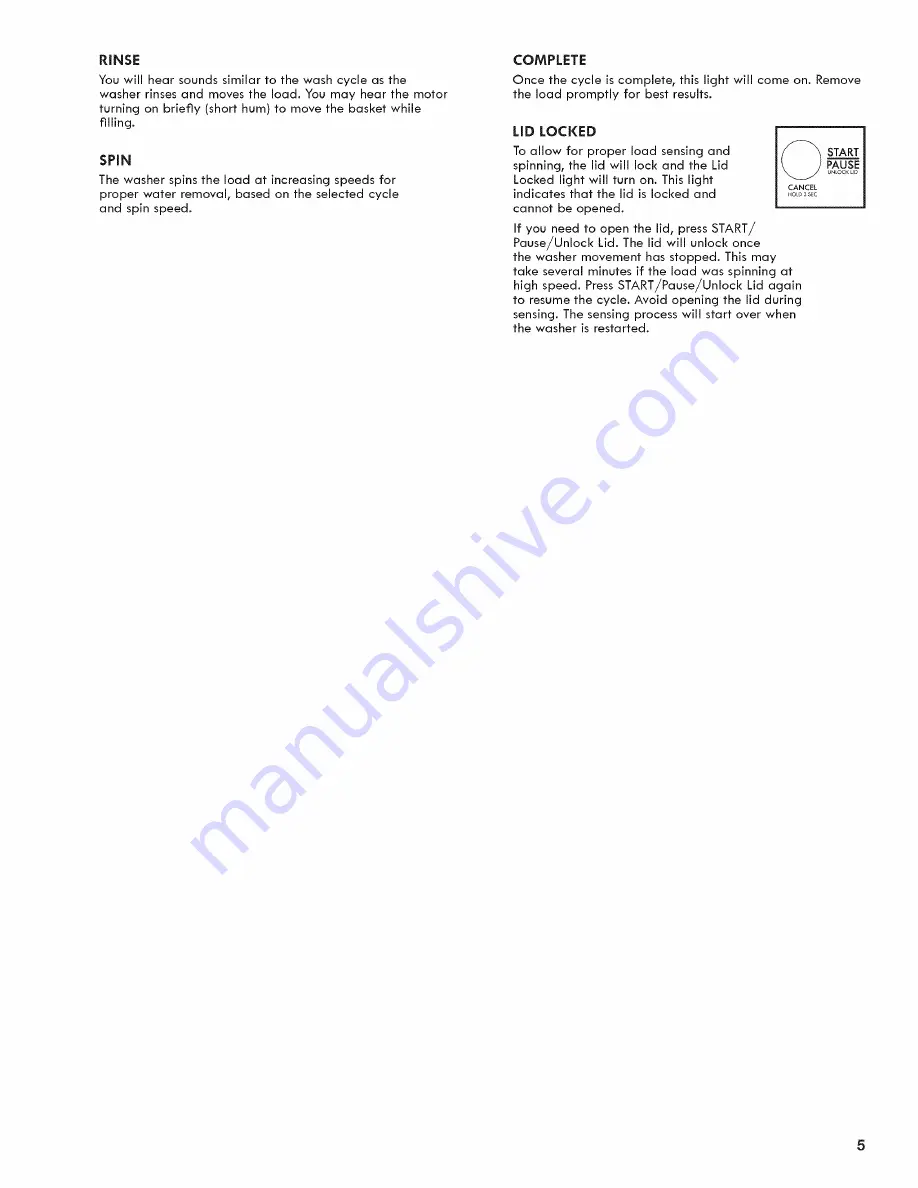 Kenmore 110.2233 series Use & Care Manual Download Page 5