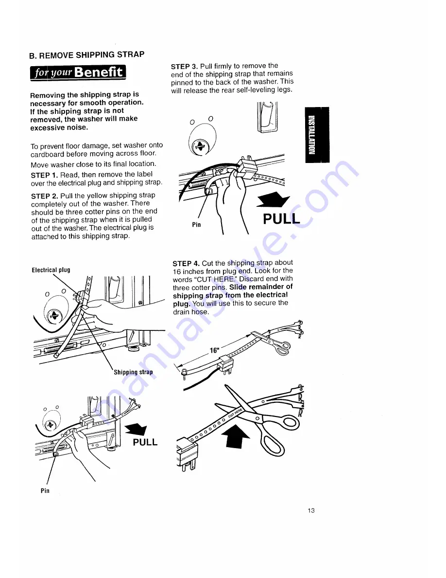 Kenmore 110.26912691 Owner'S Manual And Installation Instructions Download Page 13