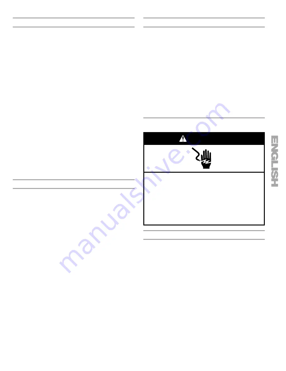 Kenmore 110.2803 Series Use & Care Manual Download Page 21