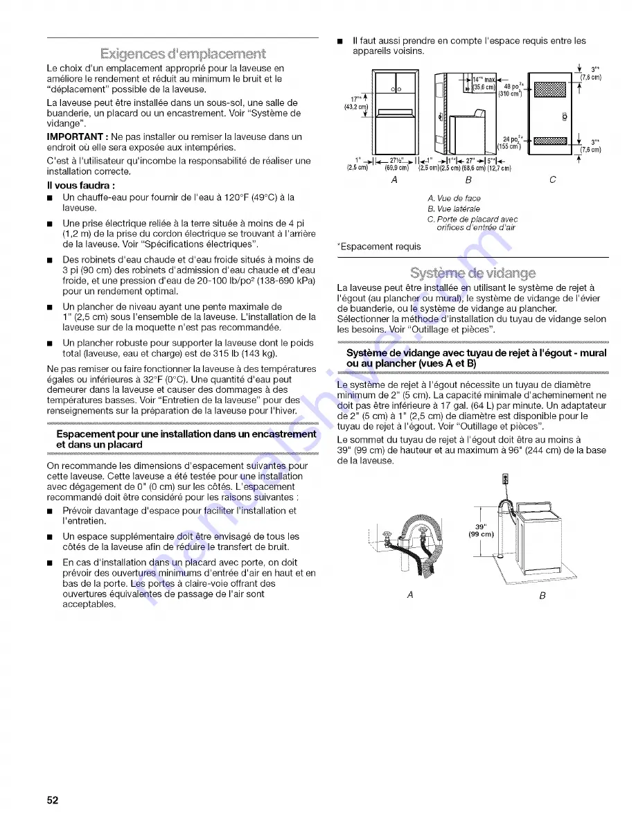 Kenmore 110.28032701 Скачать руководство пользователя страница 52