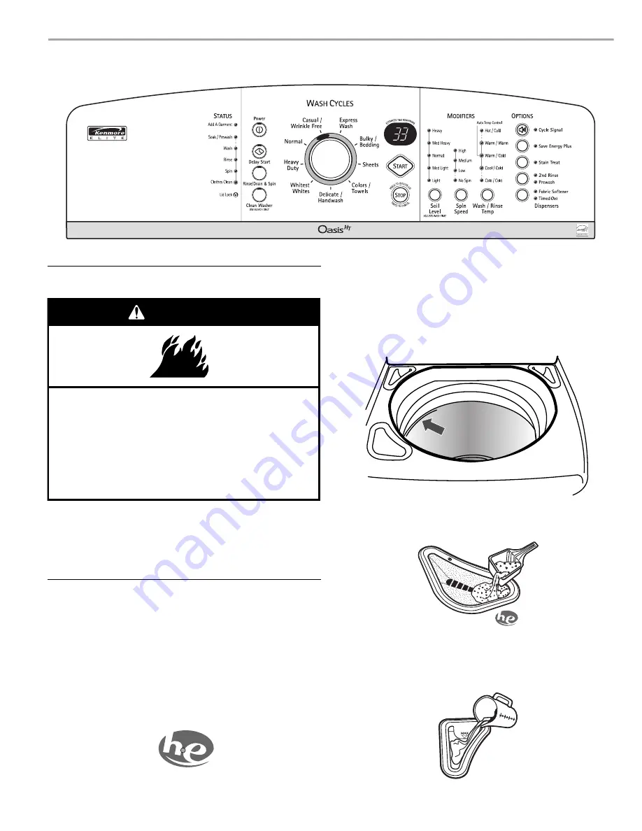 Kenmore 110.2808 Series Скачать руководство пользователя страница 12