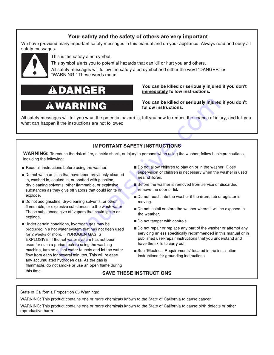 Kenmore 110.2810 Use & Care Manual Download Page 3