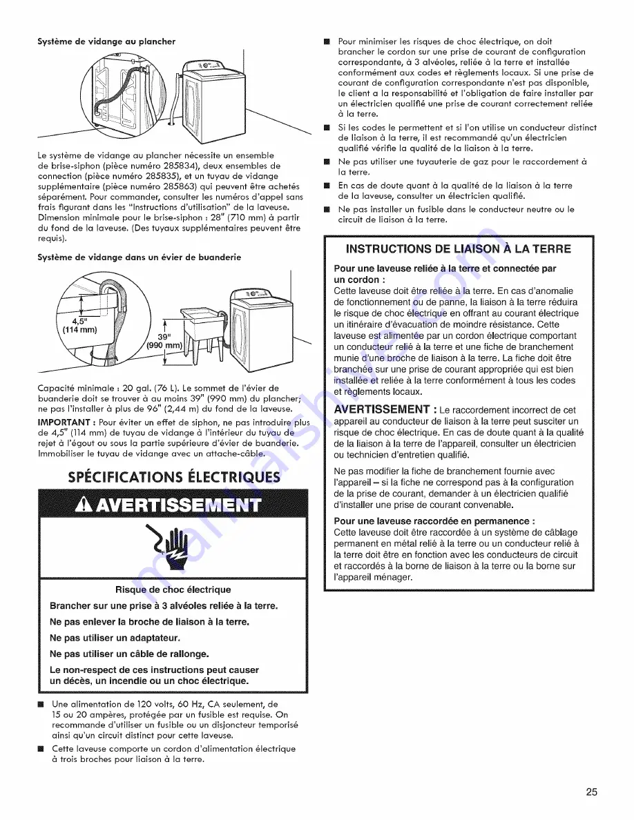 Kenmore 110.28102310 Installation Instructions Manual Download Page 25