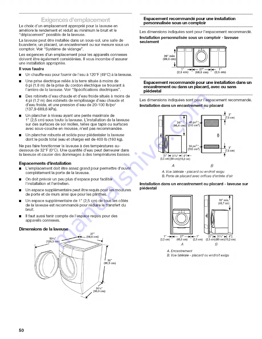 Kenmore 110.4587 Скачать руководство пользователя страница 50