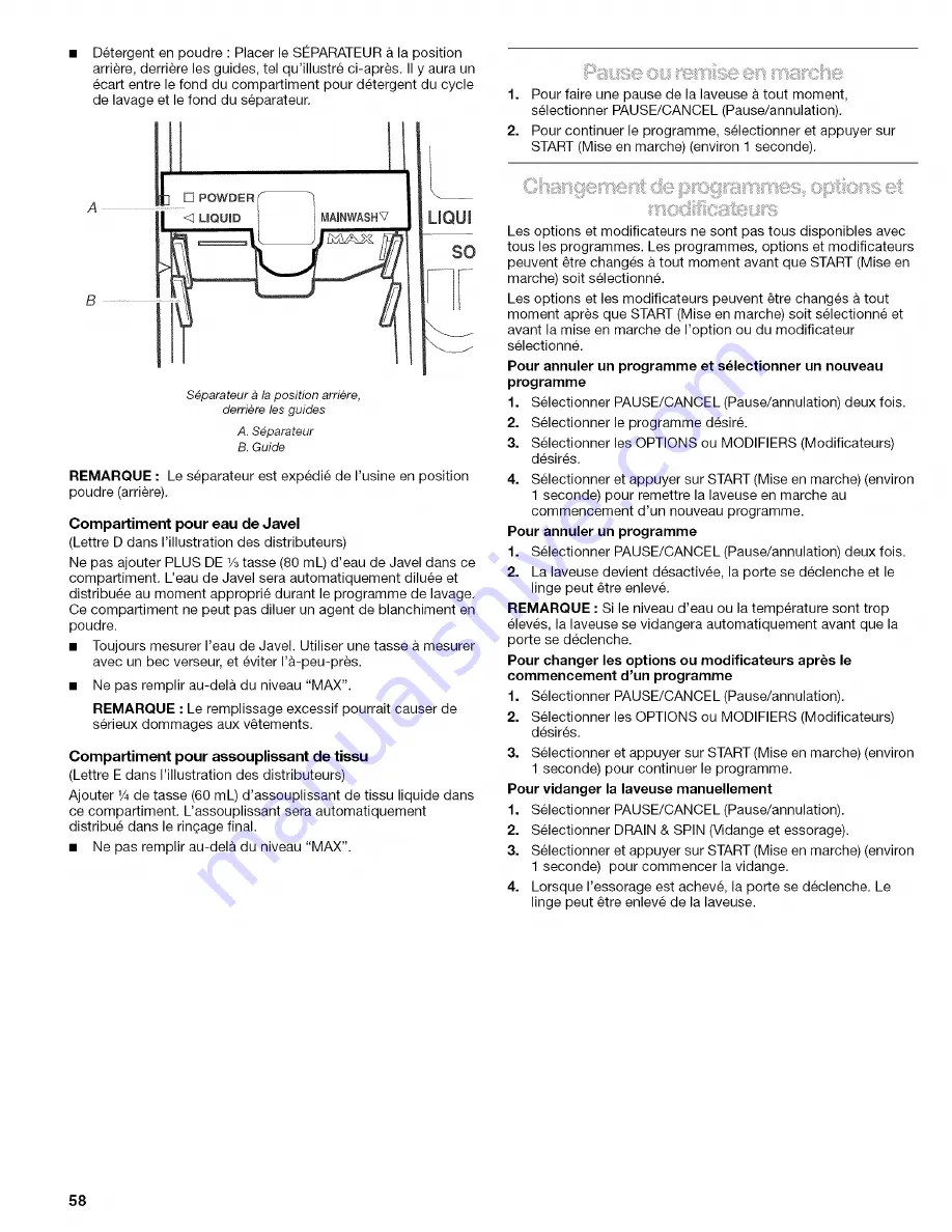 Kenmore 110.4587 Скачать руководство пользователя страница 58