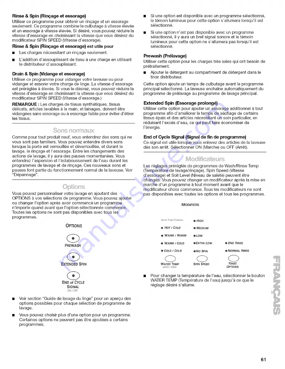 Kenmore 110.4587 Скачать руководство пользователя страница 61