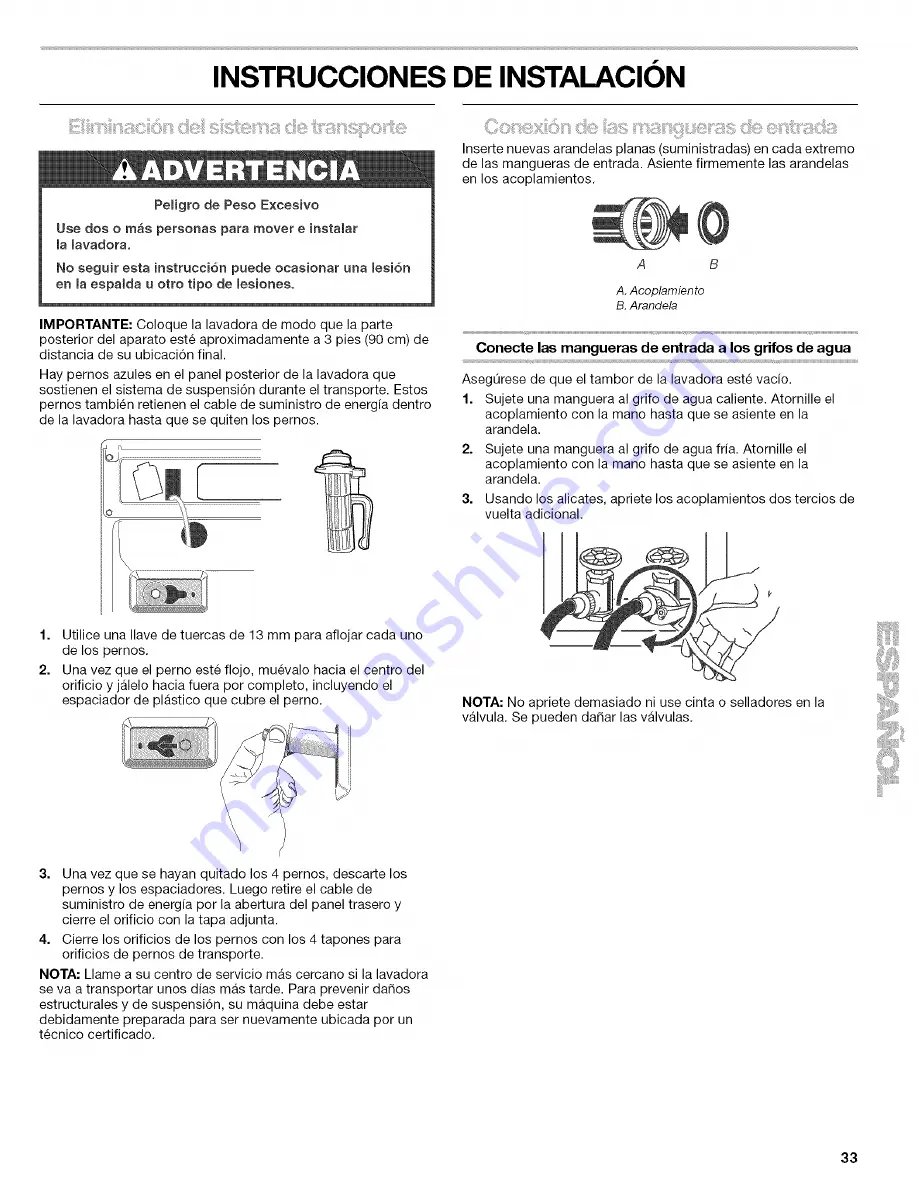 Kenmore 110.4646 Owner'S Manual And Installation Instructions Download Page 33