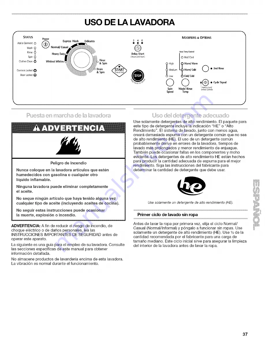 Kenmore 110.4646 Owner'S Manual And Installation Instructions Download Page 37