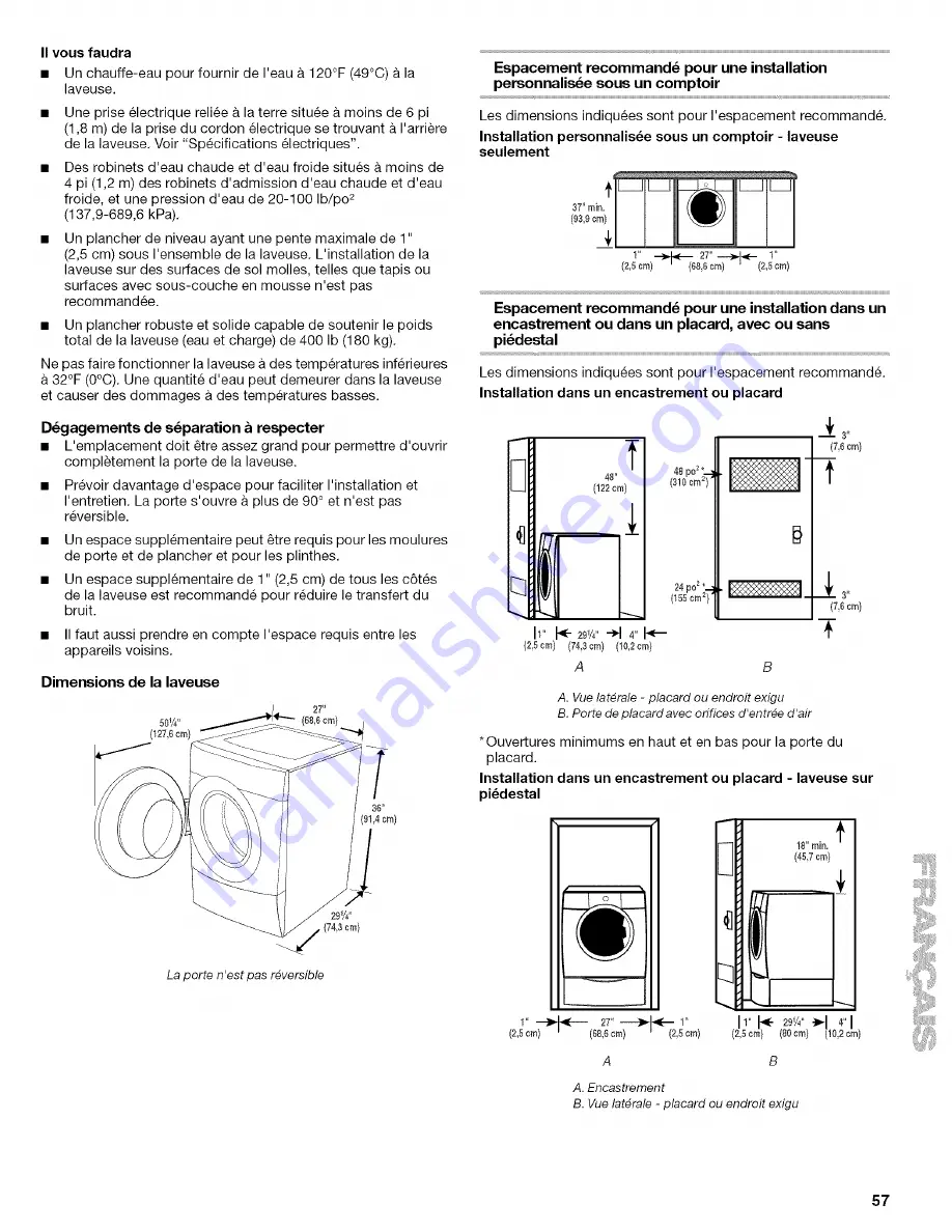 Kenmore 110.4646 Скачать руководство пользователя страница 57