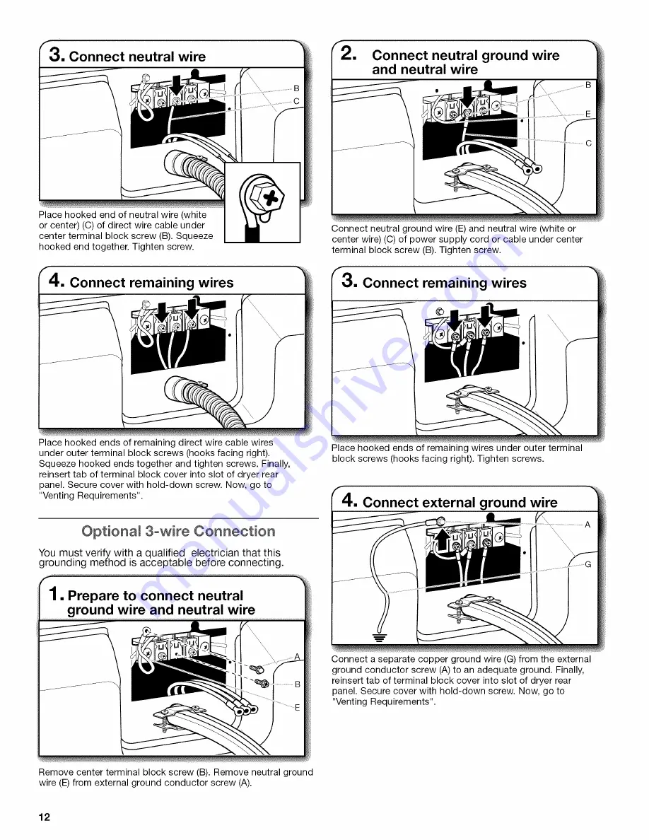 Kenmore 110.60022010 Installation Instructions Manual Download Page 12