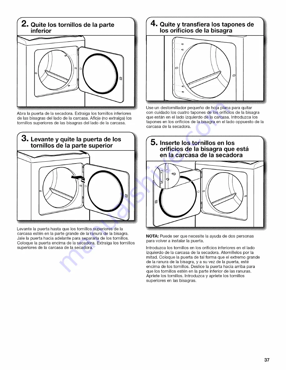 Kenmore 110.60022010 Installation Instructions Manual Download Page 37