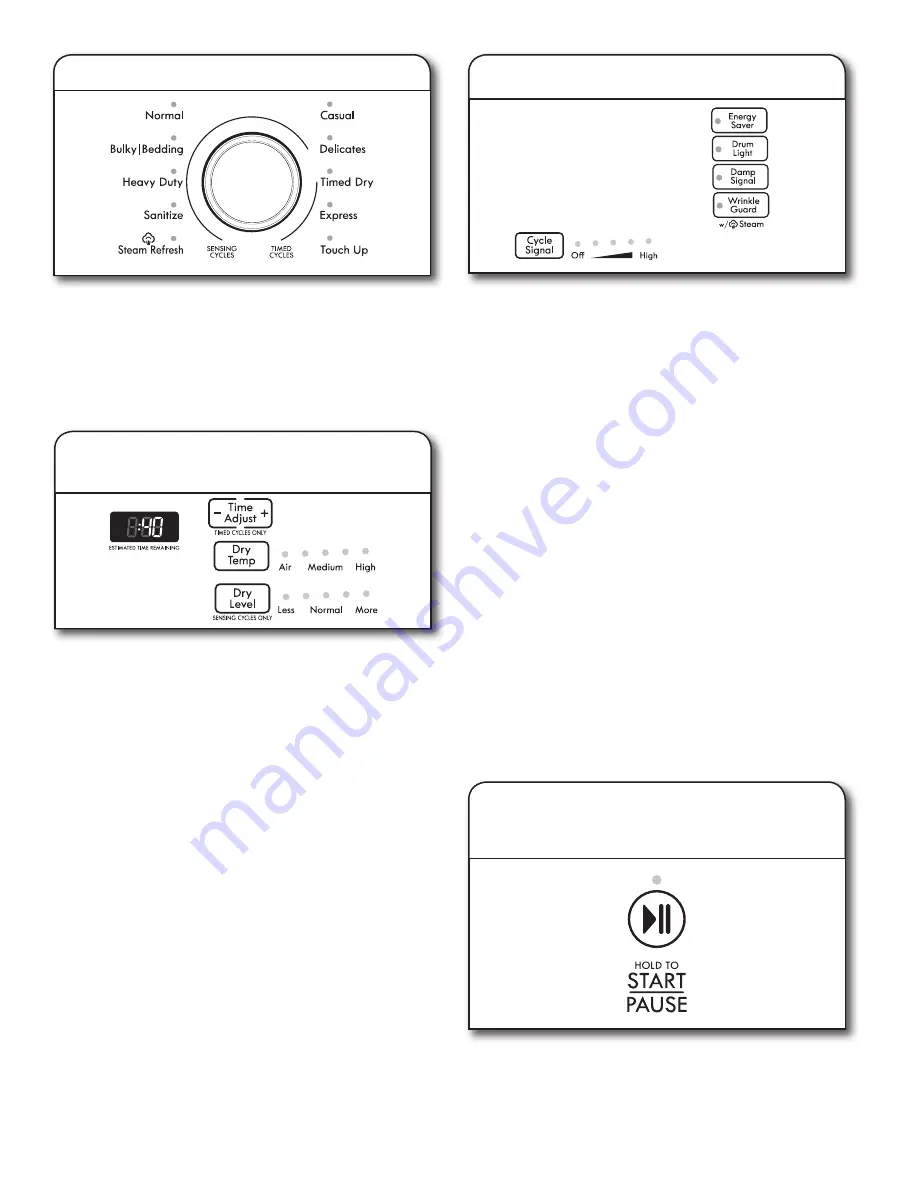 Kenmore 110.6163*610 Use & Care Manual Download Page 43