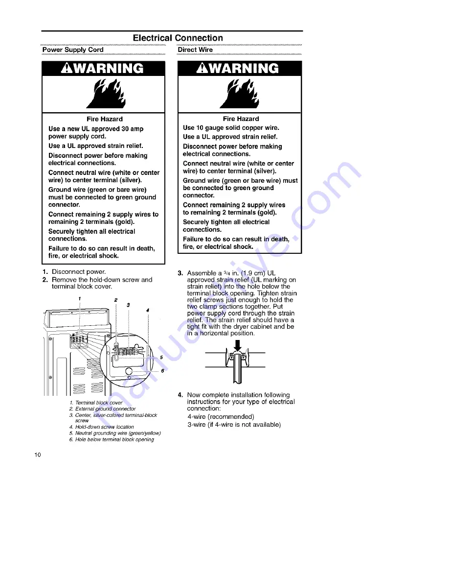 Kenmore 110-62612101 Owner'S Manual And Installation Instructions Download Page 10