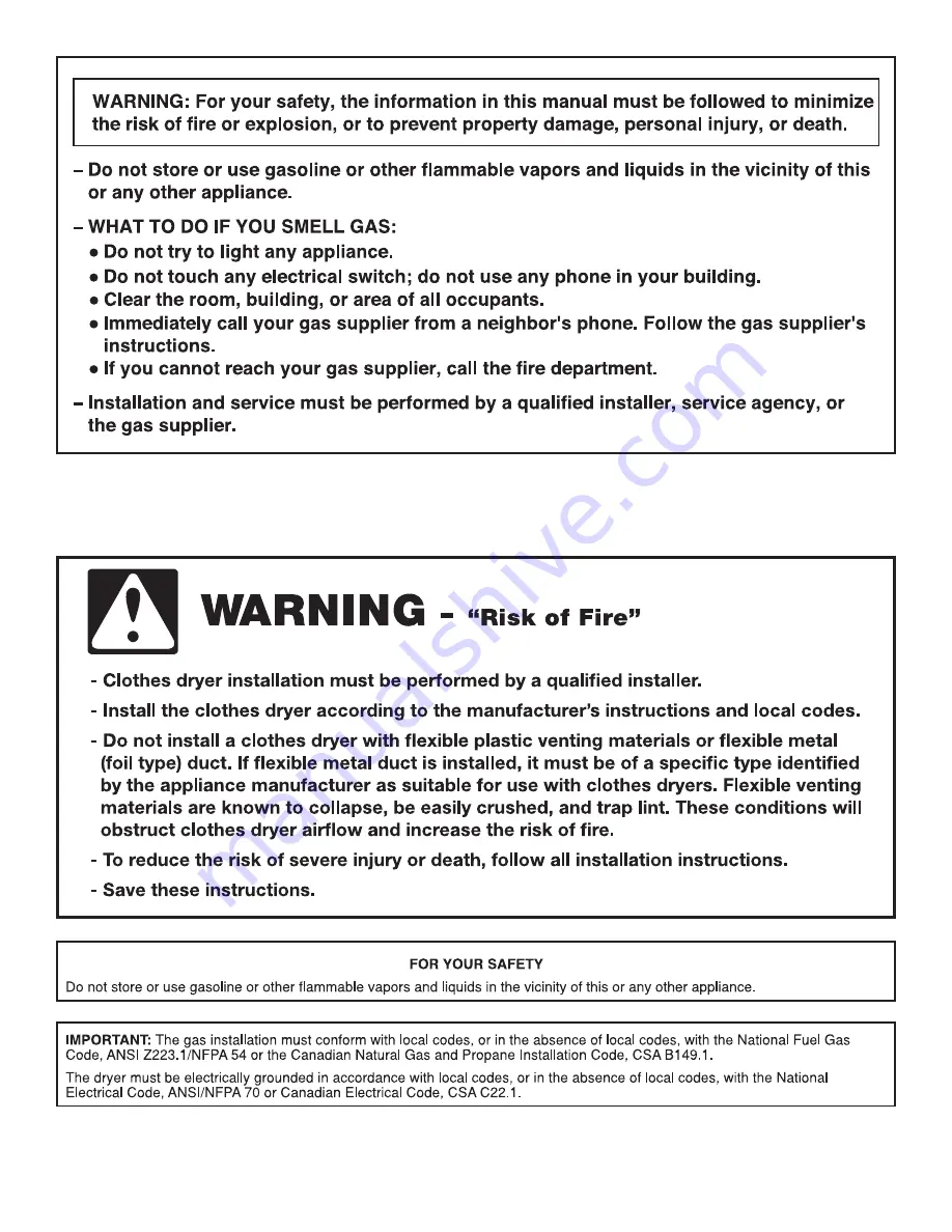 Kenmore 110.70012 Series Use & Care Manual Download Page 3