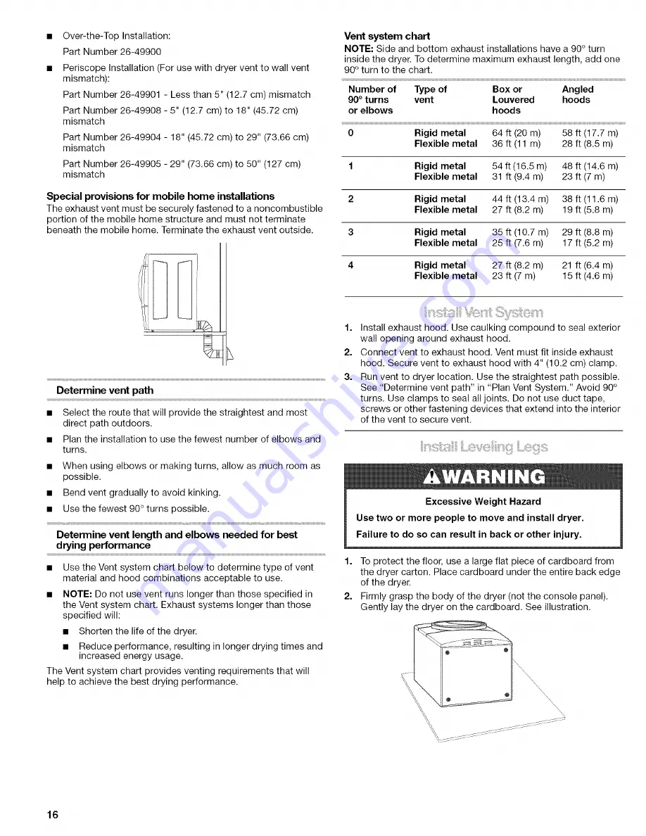 Kenmore 110.8508 Series Use & Care Manual Download Page 16