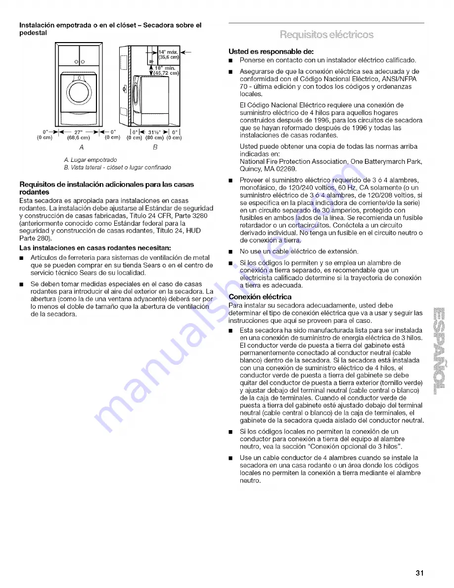 Kenmore 110.8587 Series Скачать руководство пользователя страница 31