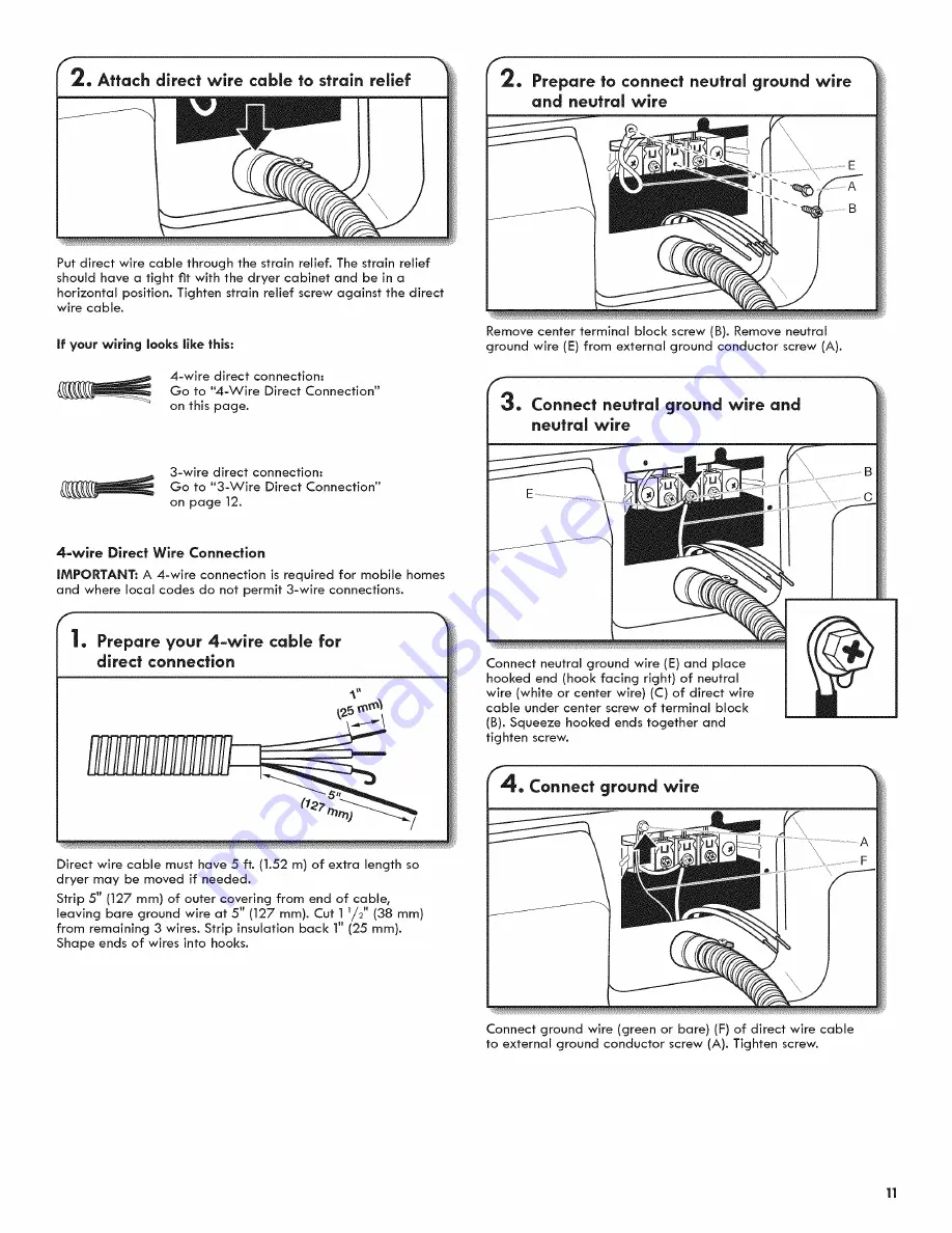 Kenmore 11068103310 Installation Instructions Manual Download Page 11