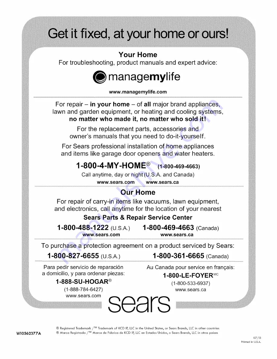 Kenmore 11068103310 Installation Instructions Manual Download Page 40