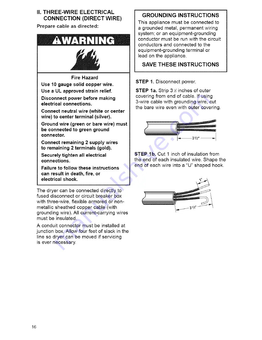 Kenmore 11069912990 Owner'S Manual And Installation Instructions Download Page 16