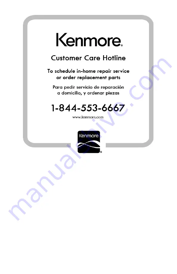 Kenmore 111.22062 Use & Care Manual Download Page 27