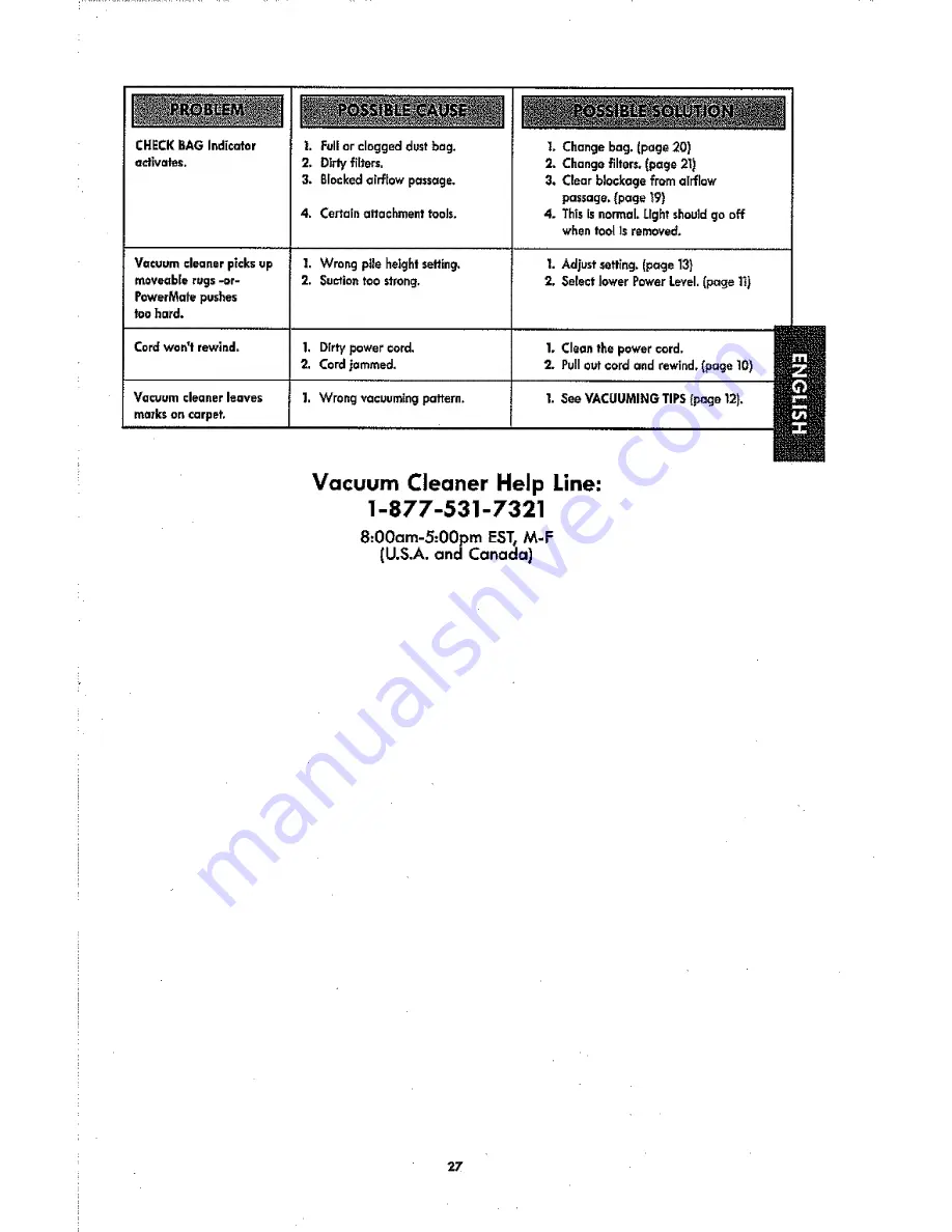 Kenmore 116.21514 Use & Care Manual Download Page 27