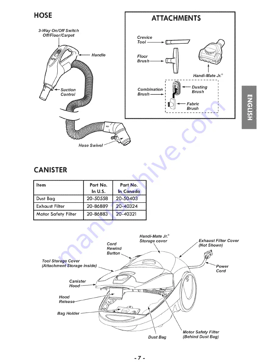 Kenmore 116.23104C Use & Care Manual Download Page 7