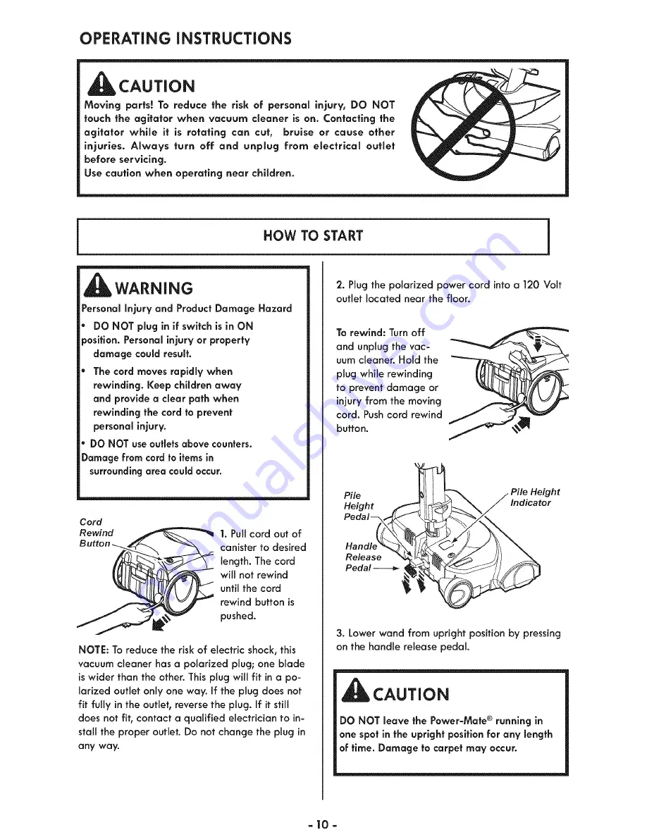 Kenmore 116.23104C Use & Care Manual Download Page 10