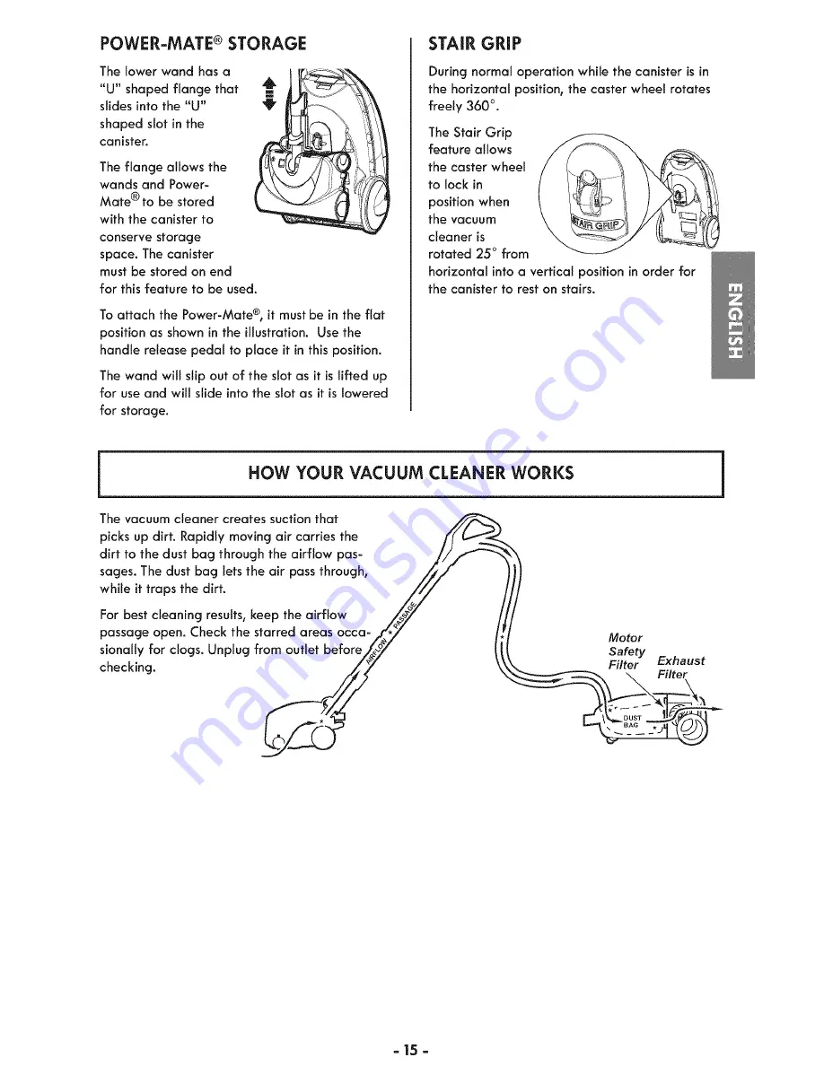 Kenmore 116.23104C Use & Care Manual Download Page 15