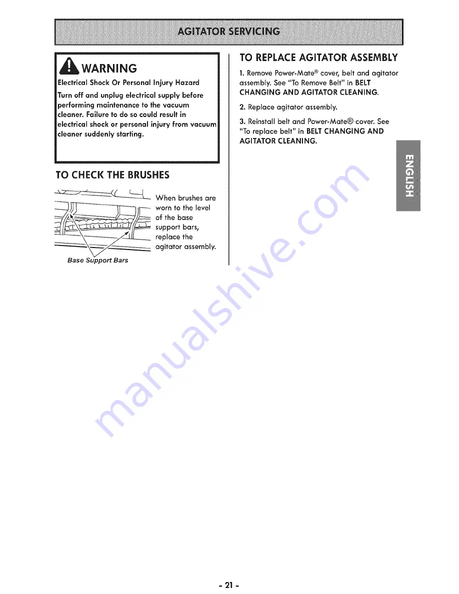 Kenmore 116.23104C Use & Care Manual Download Page 21