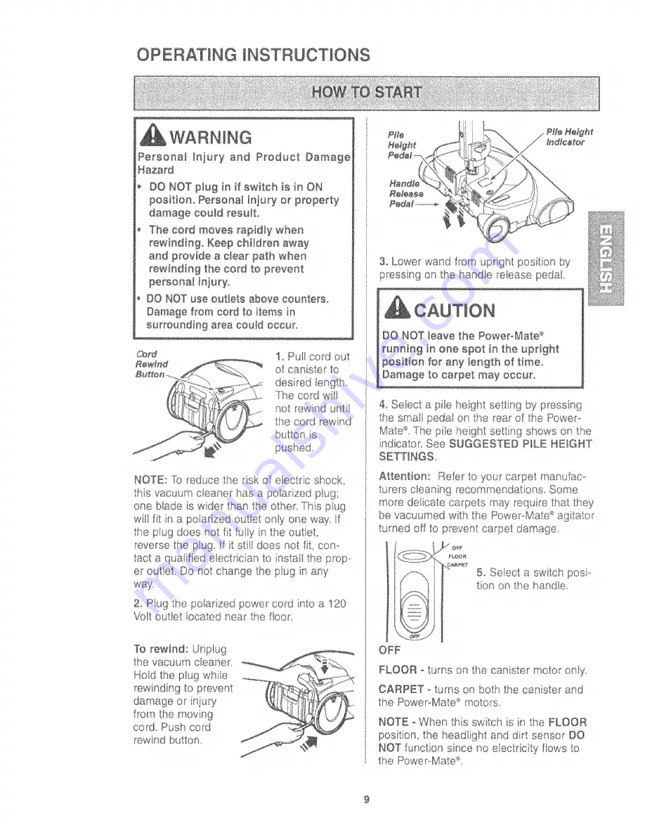 Kenmore 116.25614 Owner'S Manual Download Page 9