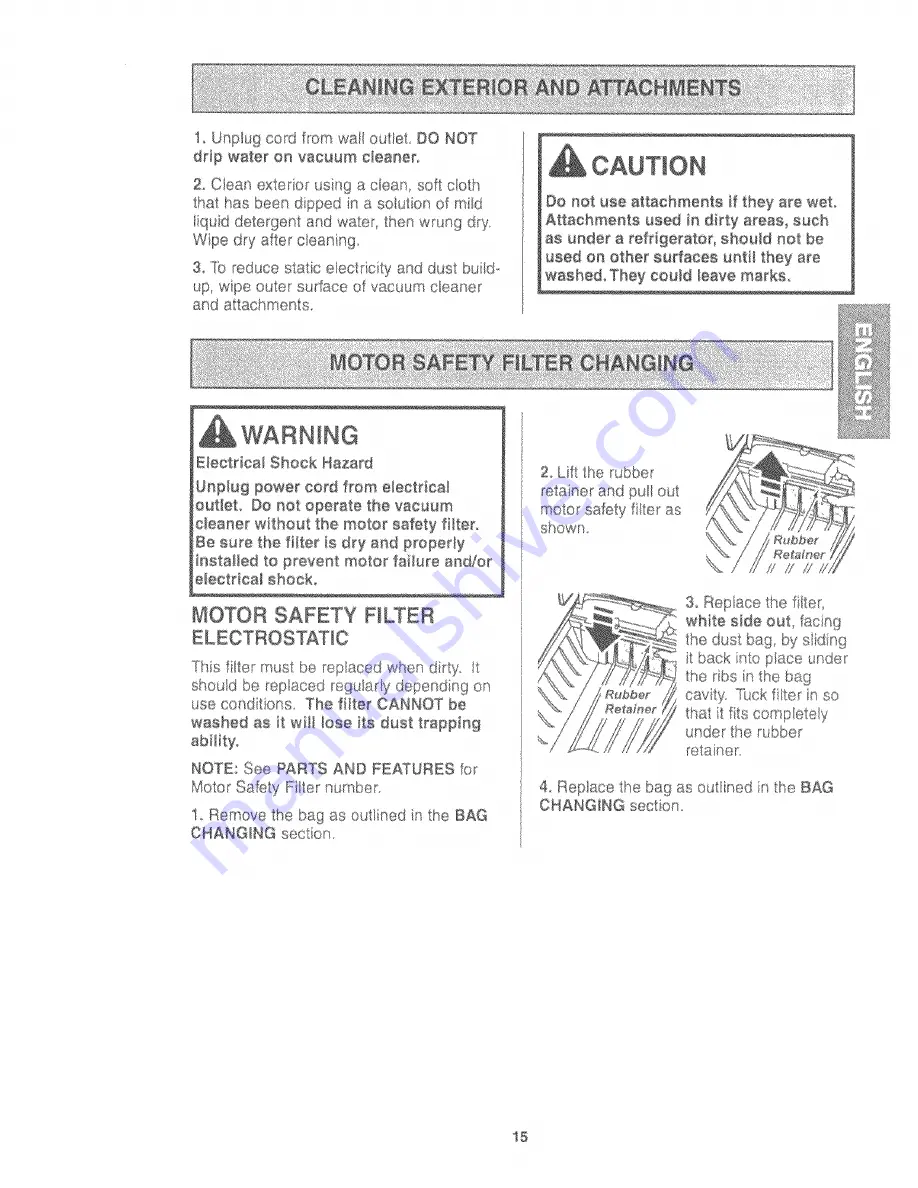 Kenmore 116.25614 Owner'S Manual Download Page 15