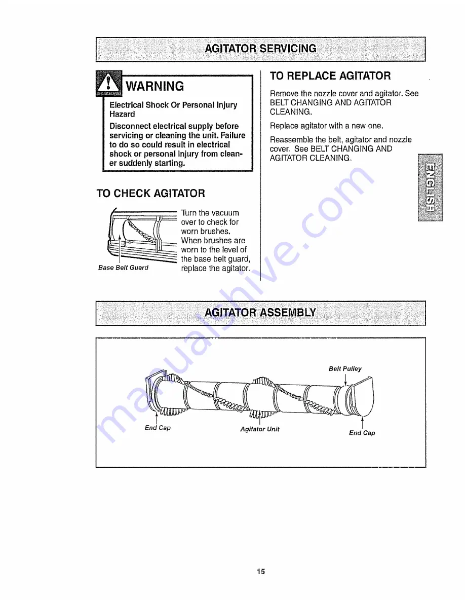 Kenmore 116.31200A Owner'S Manual Download Page 15