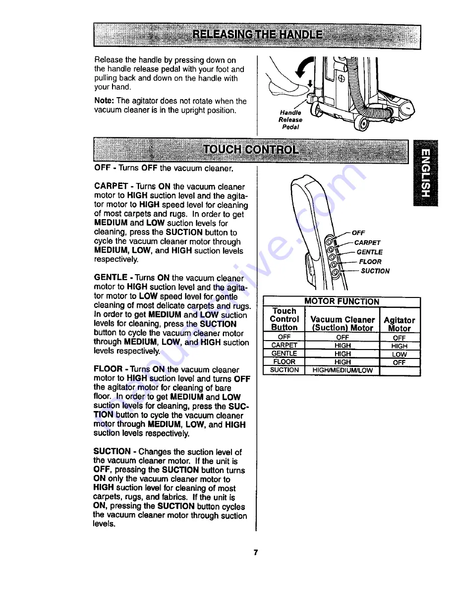 Kenmore 116,34923 Owner'S Manual Download Page 7