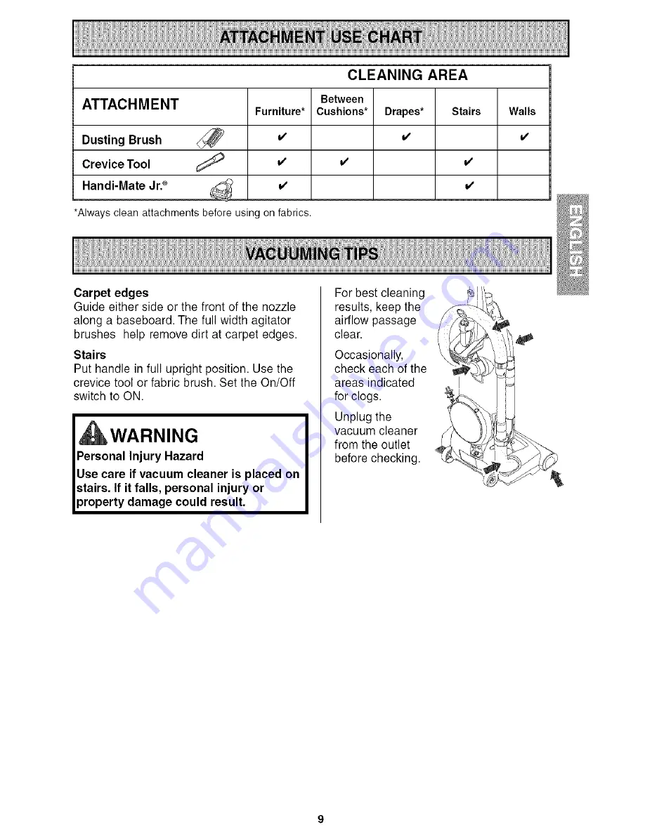 Kenmore 116.36822 Owner'S Manual Download Page 9