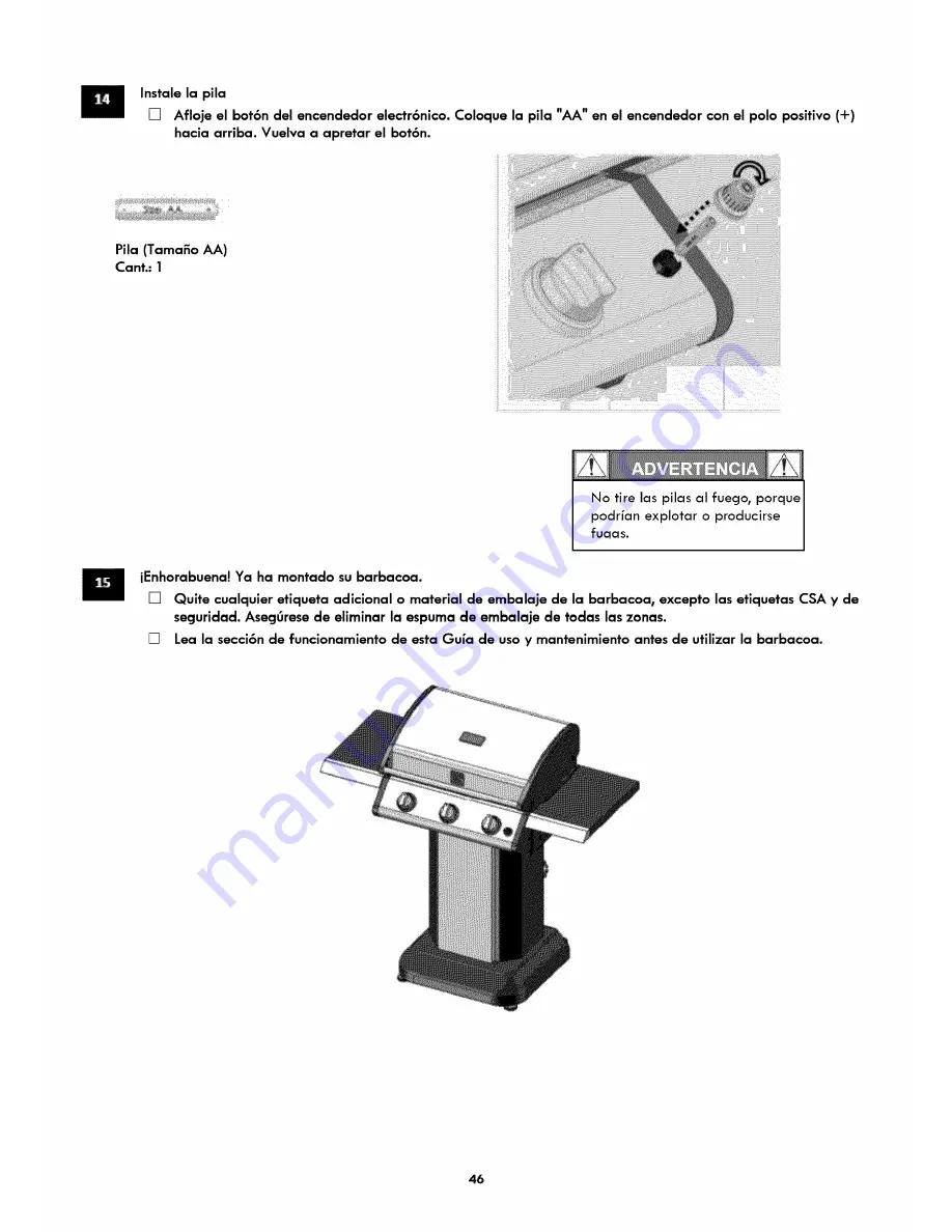 Kenmore 119.16145210 Скачать руководство пользователя страница 46