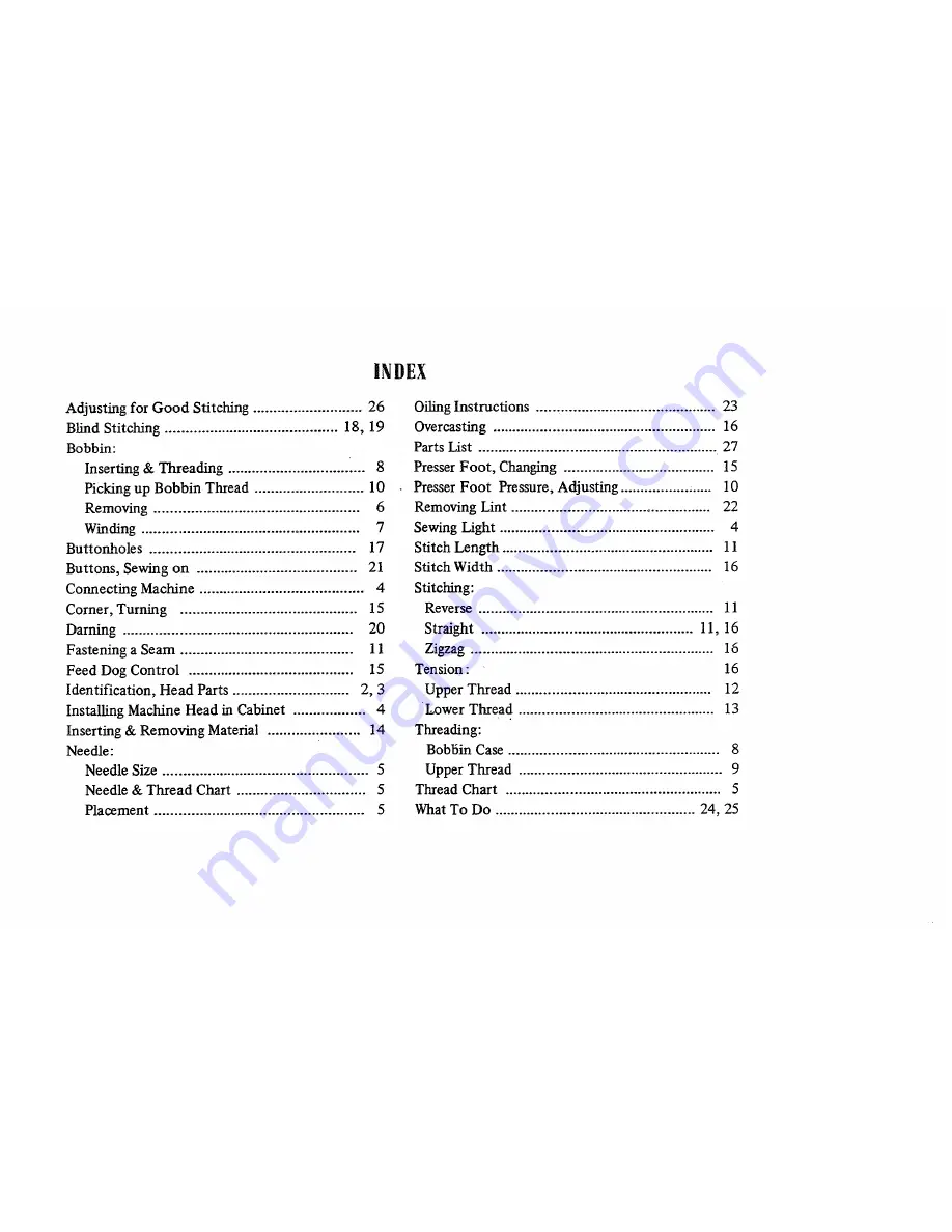 Kenmore 1203 Instructions Manual Download Page 2