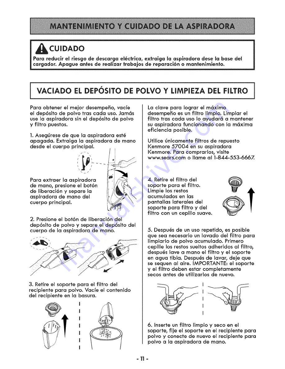 Kenmore 125.10340 Use & Care Manual Download Page 23