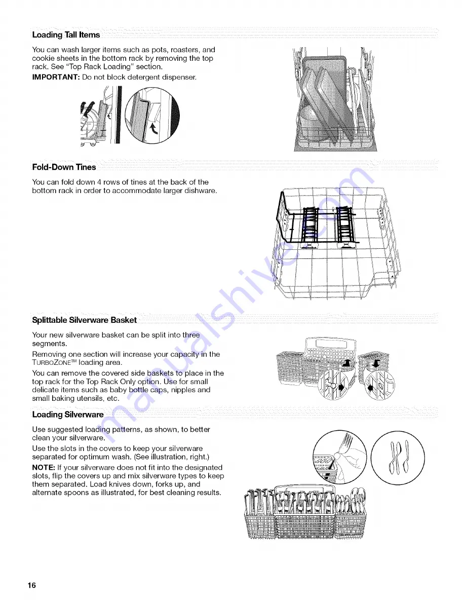 Kenmore 1317 - Pro 24 in. Dishwasher Use And Care Manual Download Page 16