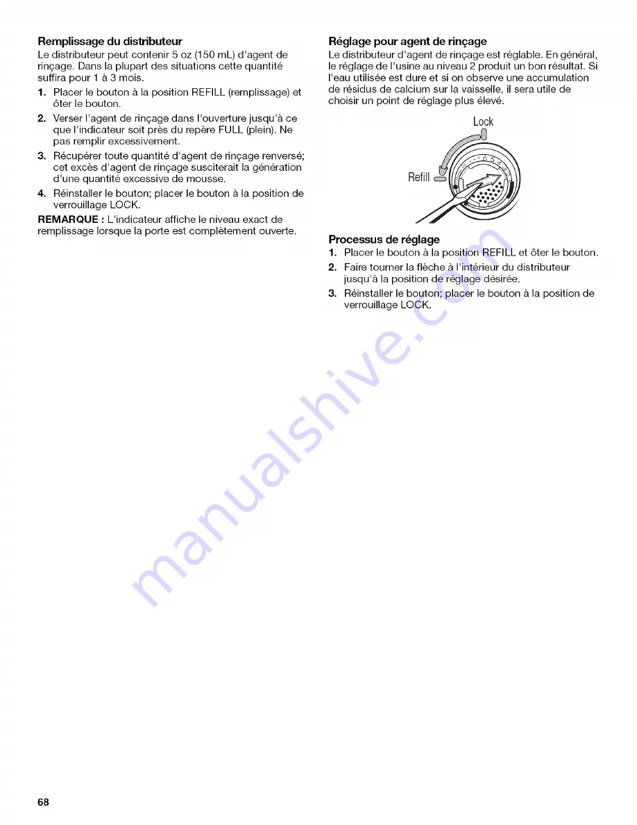 Kenmore 1317 - Pro 24 in. Dishwasher Скачать руководство пользователя страница 68