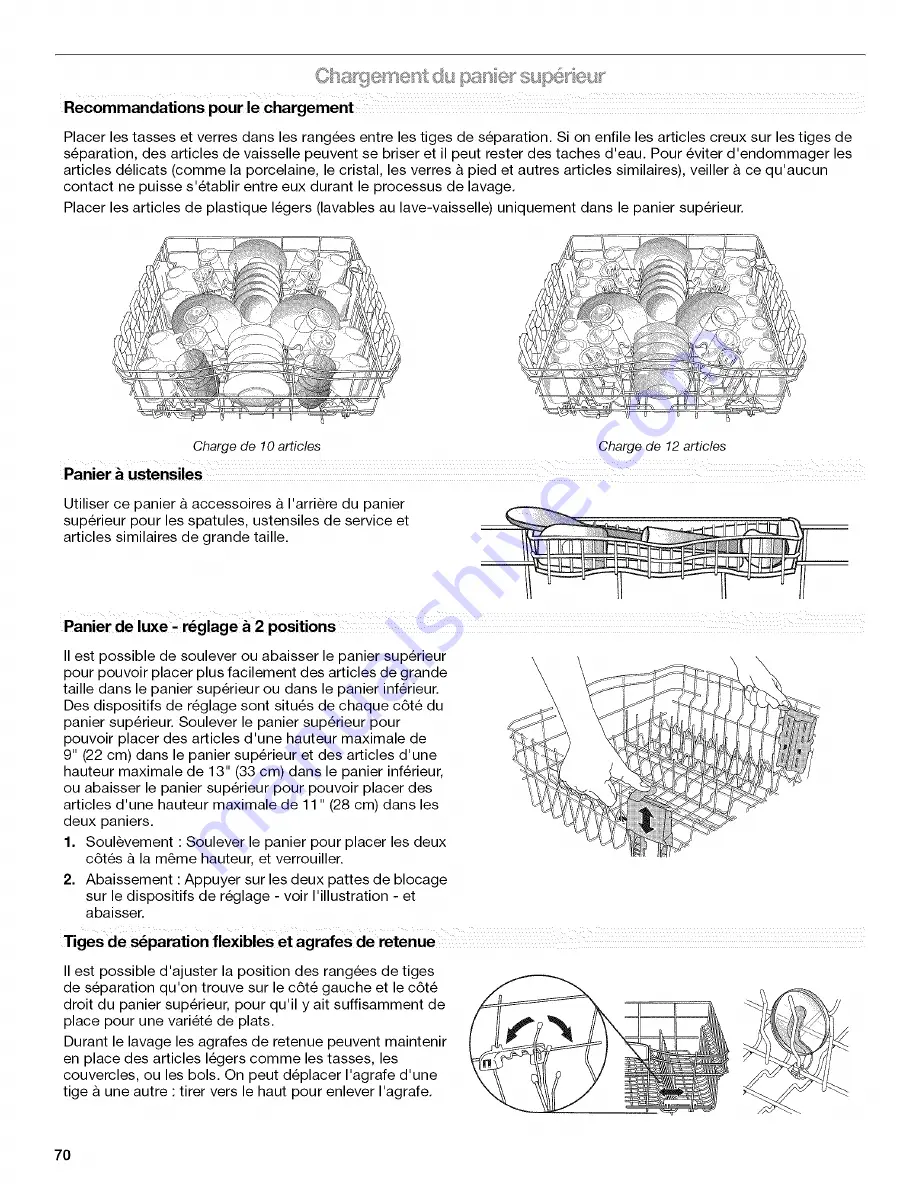 Kenmore 1317 - Pro 24 in. Dishwasher Use And Care Manual Download Page 70