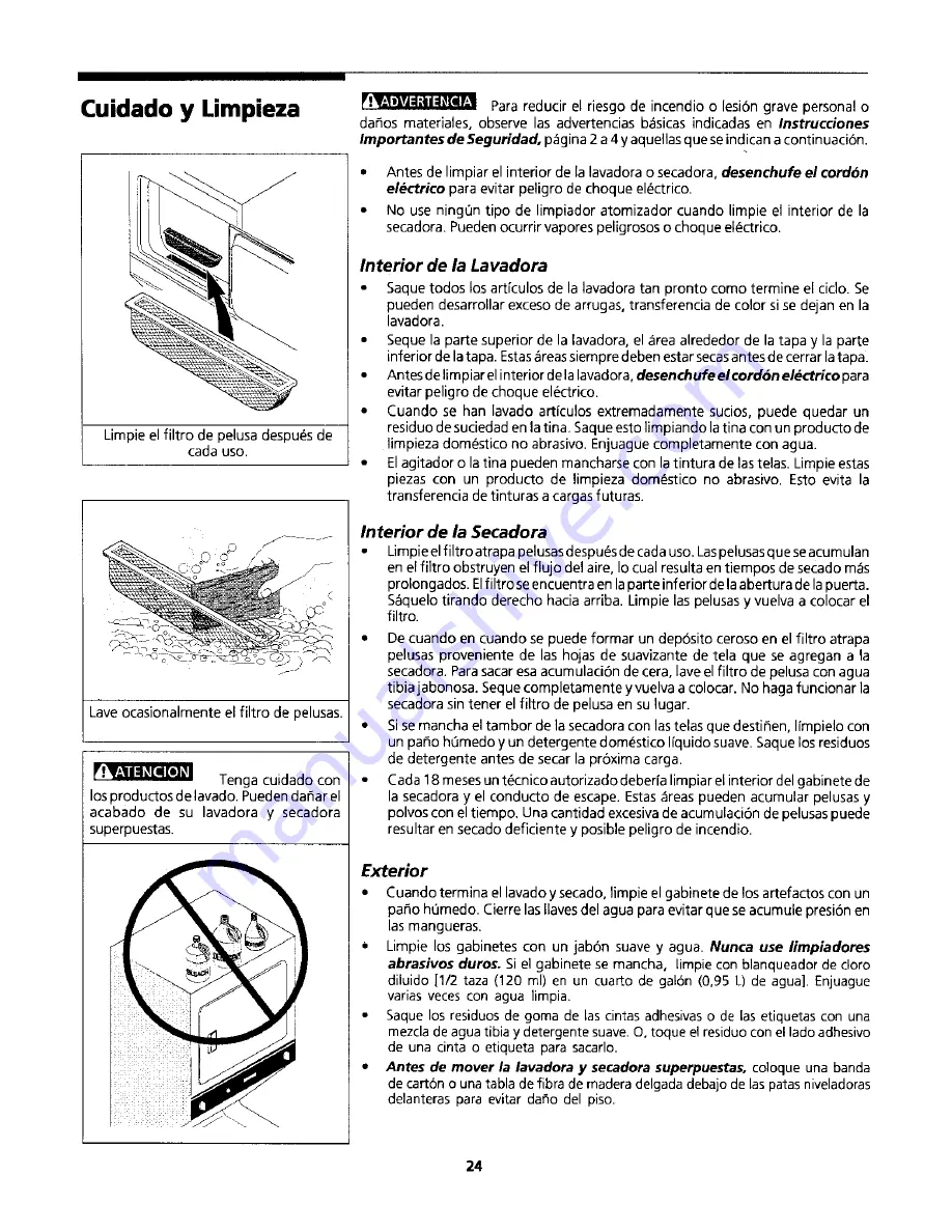 Kenmore 131786800 Owner'S Manual Download Page 24