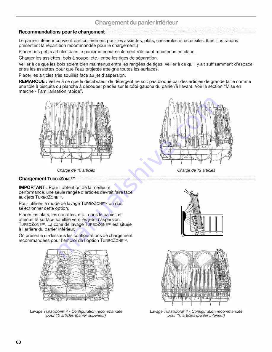 Kenmore 1320 - Elite 24 in. Dishwasher Скачать руководство пользователя страница 60