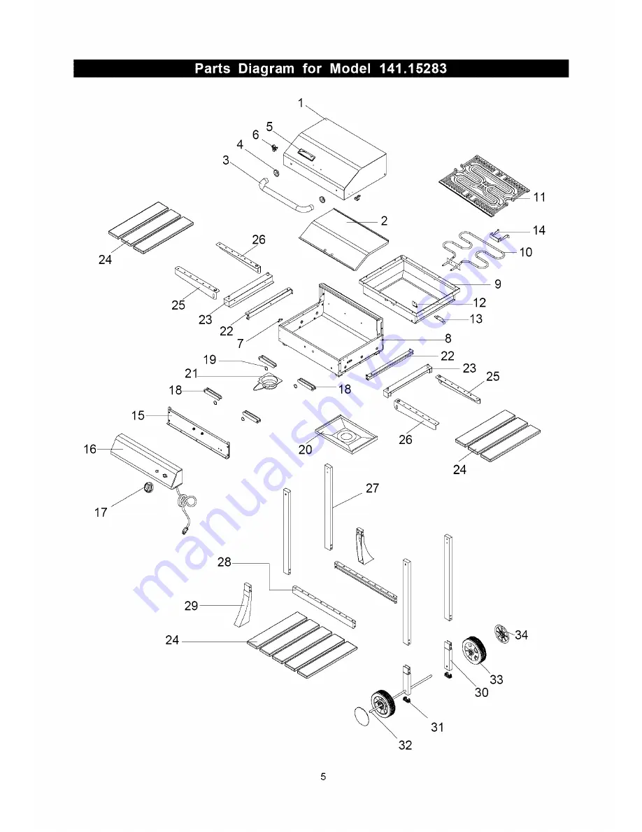 Kenmore 141.15283 Скачать руководство пользователя страница 5