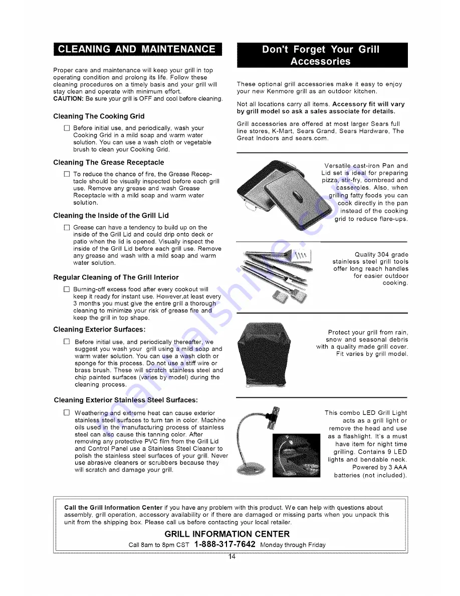 Kenmore 141.15283 Operator'S Manual Download Page 14