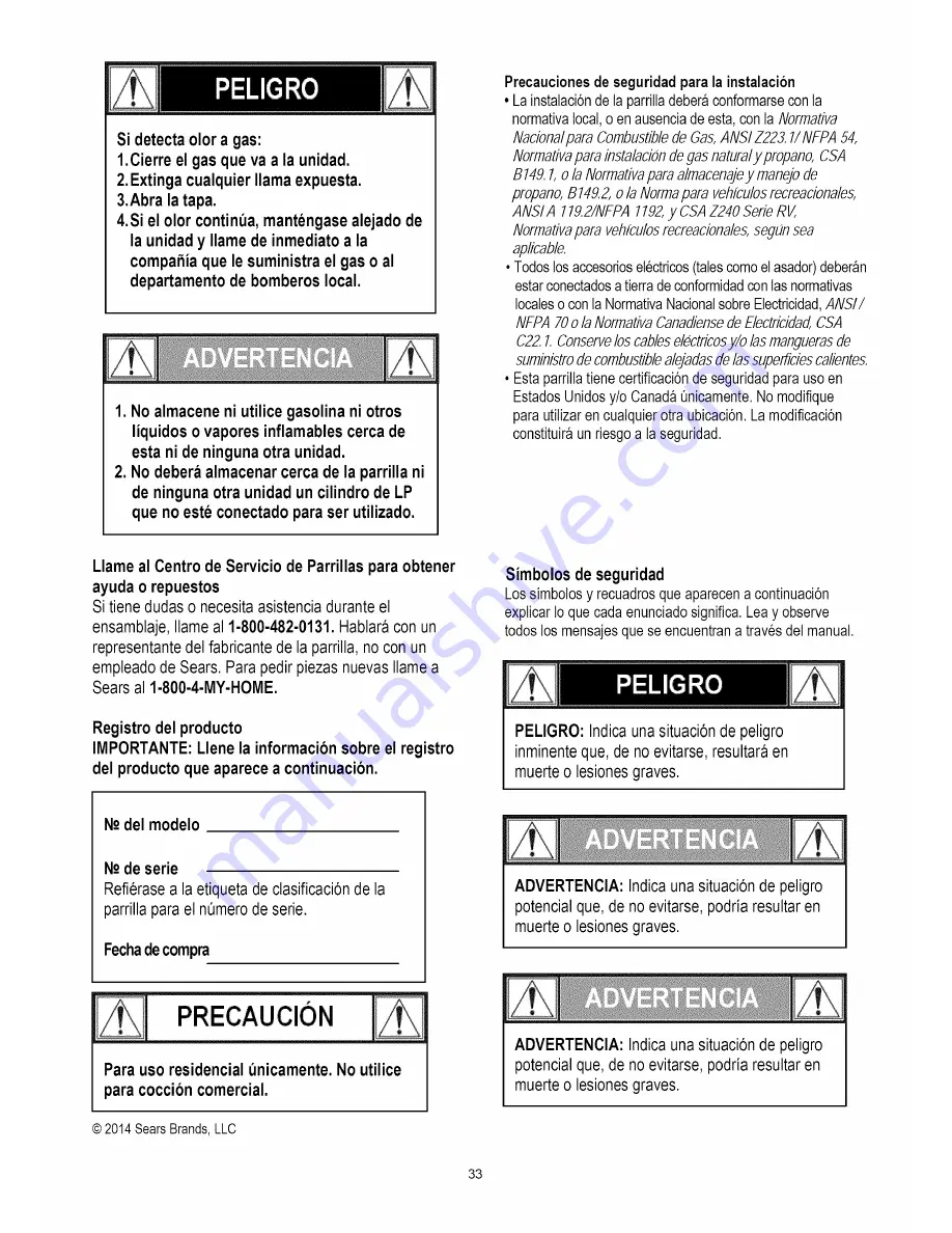 Kenmore 148.03447410 Use & Care Manual Download Page 33