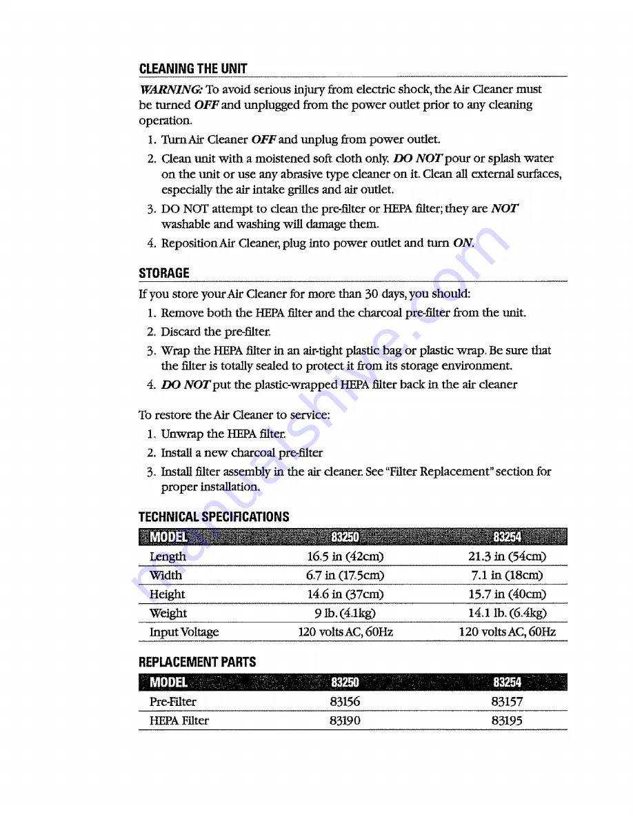 Kenmore 152.83250 Owner'S Manual Download Page 6